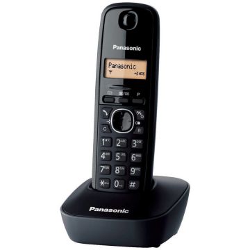 Telefon fix fara fir Panasonic DECT KX-TG1611FXH, Caller ID, Black