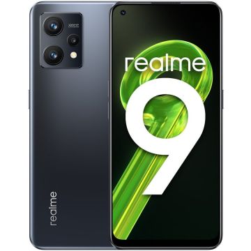 Telefon mobil Realme 9, Dual SIM, 6GB RAM, 128GB, 4G, Meteor Black Telefon mobil Realme 9, Dual SIM, 6GB RAM, 128GB, 4G, Meteor Black